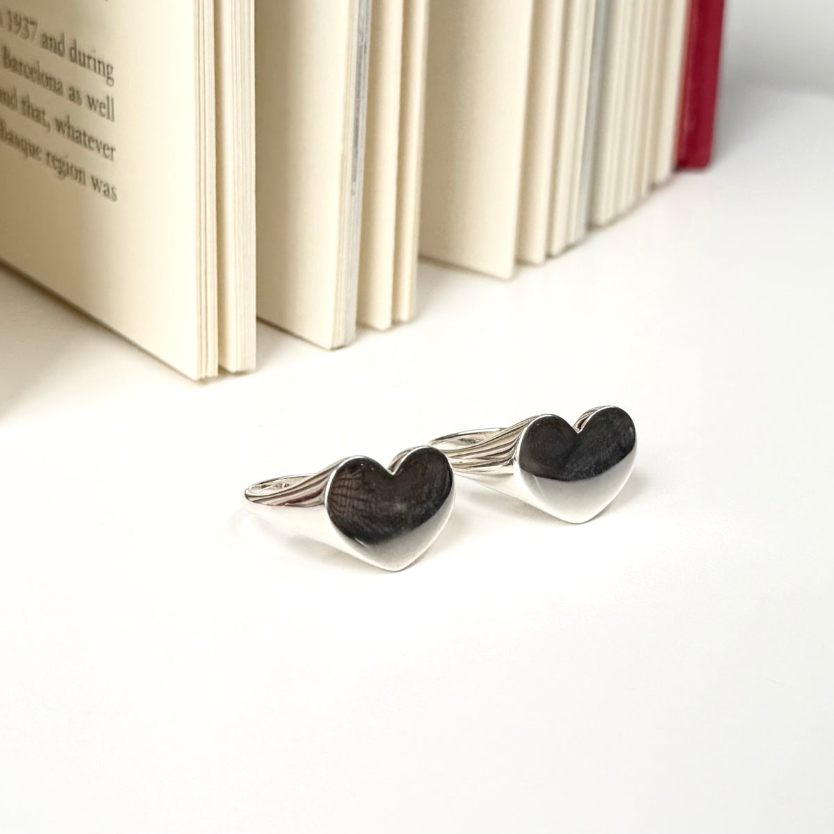 Heart plain ring 86