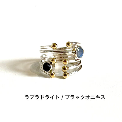 Silver925×Brass design ring 14