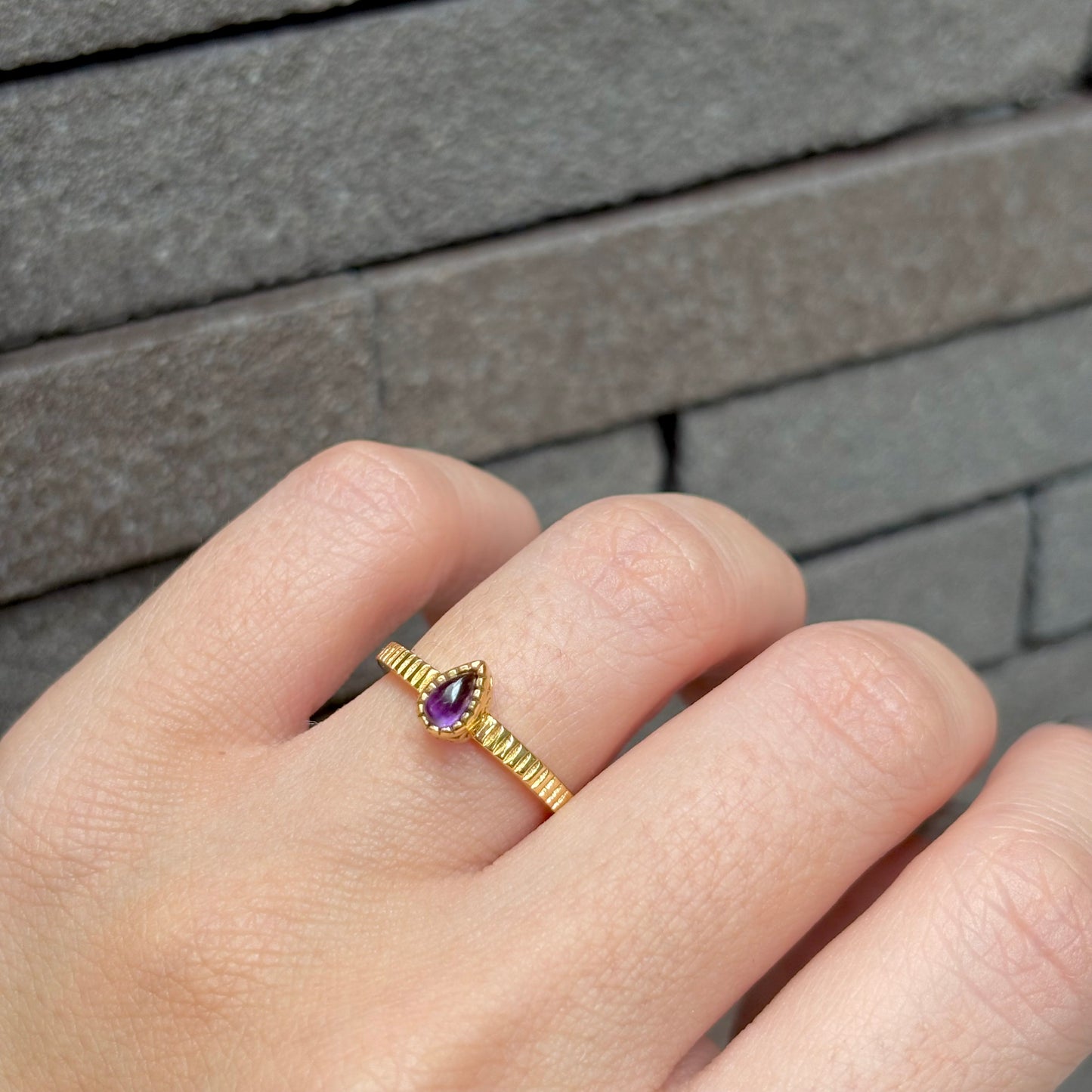 Brass petit ring 11