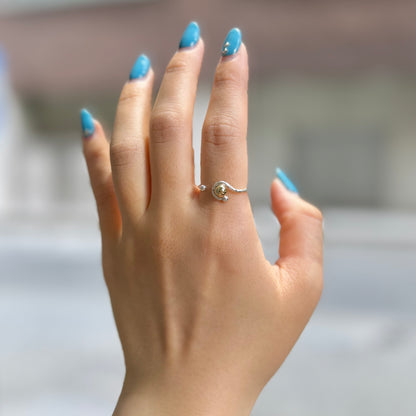 Silver925×Brass plain ring 4