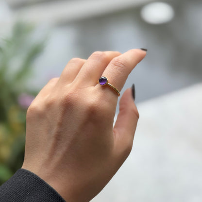 Brass 1stone ring
