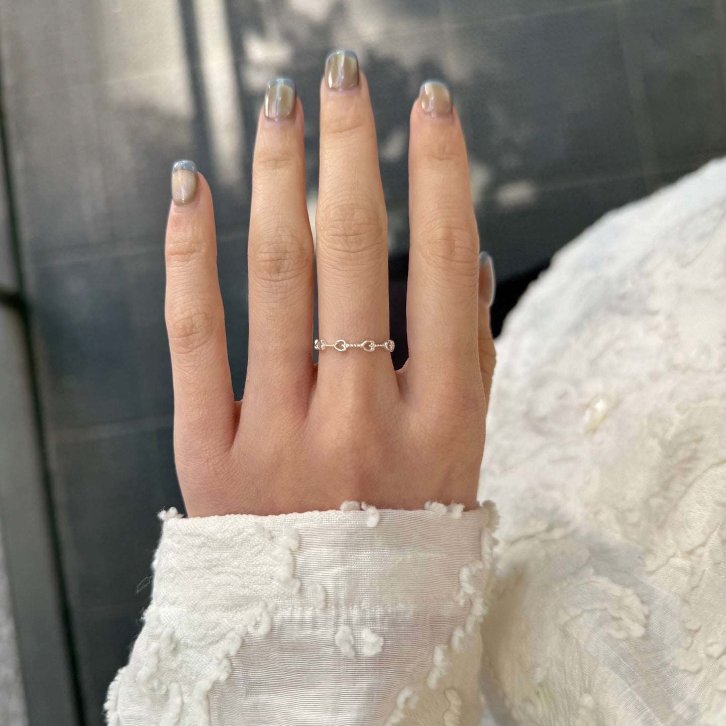 Heart plain ring 69