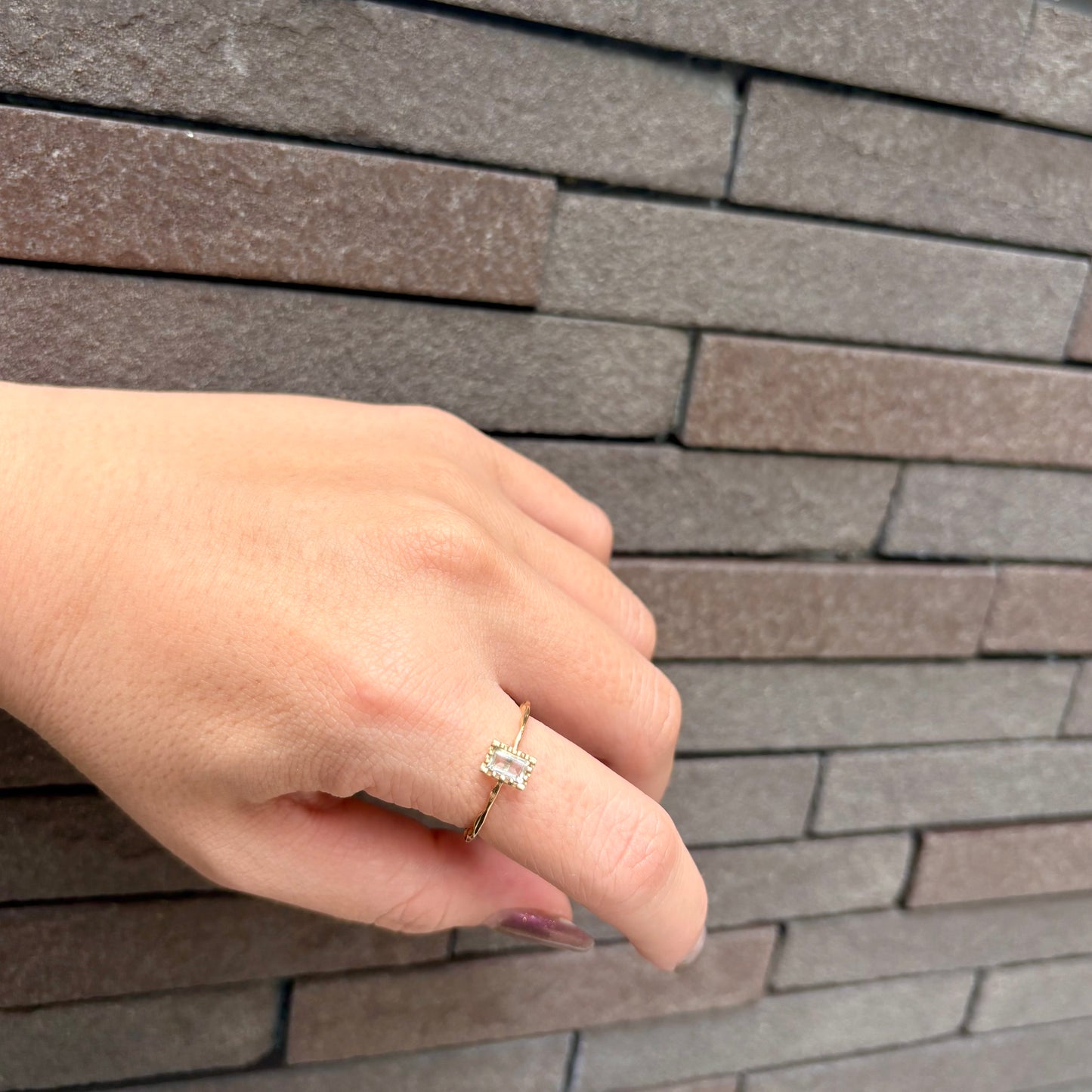 Brass petit ring 12