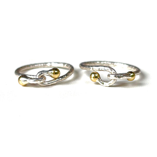 Silver925×Brass plain ring 15