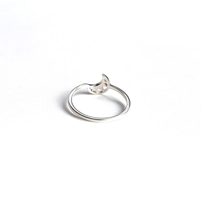 Moon plain ring 7