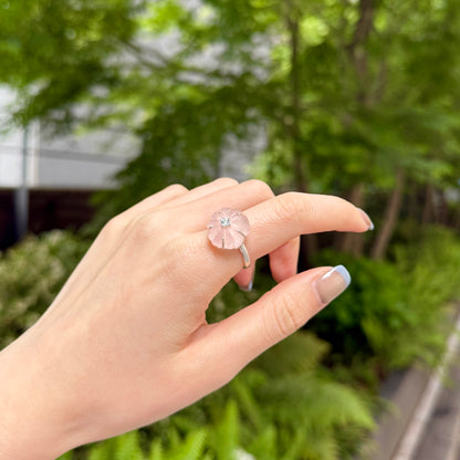 Flower carving ring