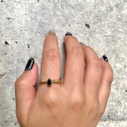 Brass square petit ring 3