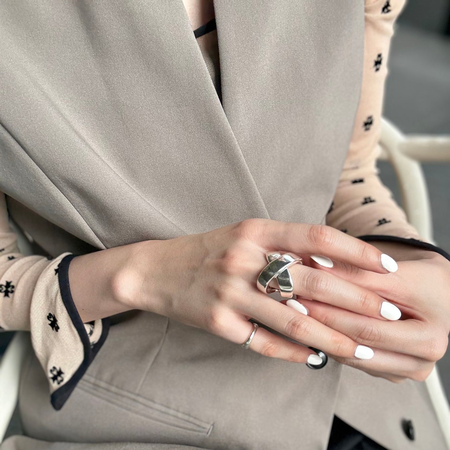 Silver925 plain ring 18