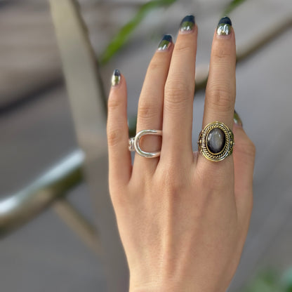 Silver925 plain ring 16