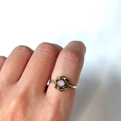 Flower design ring 20