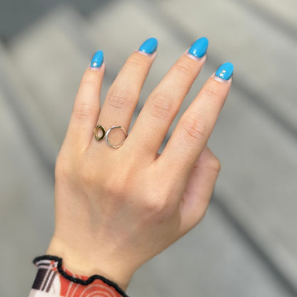 Silver925×Brass plain ring 5
