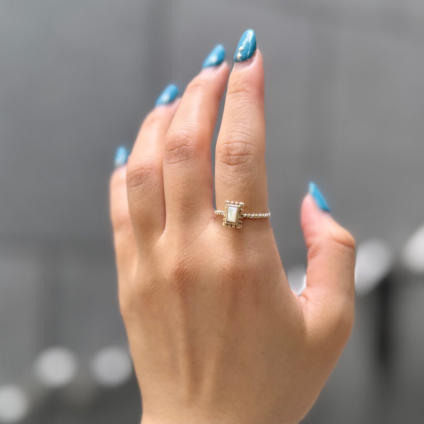 Silver925×Brass petit ring 6