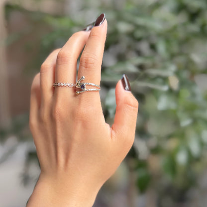 Silver925×brass design ring 20