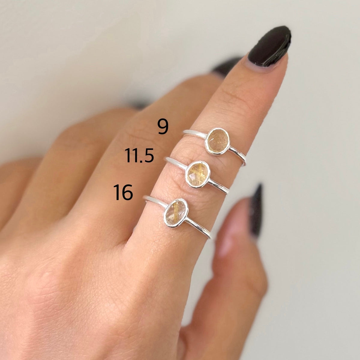 Silver925 1stone ring 10