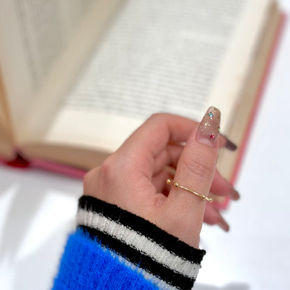 Brass plain ring〈pentagon〉