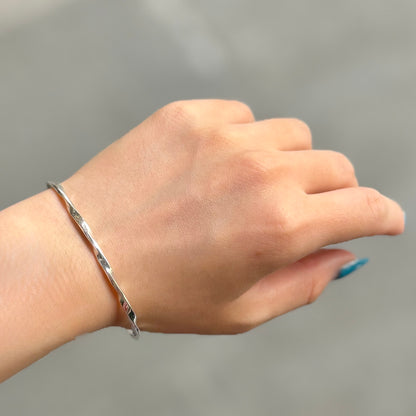 Silver925 plain bangle 3
