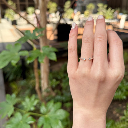 White topaz ring 6