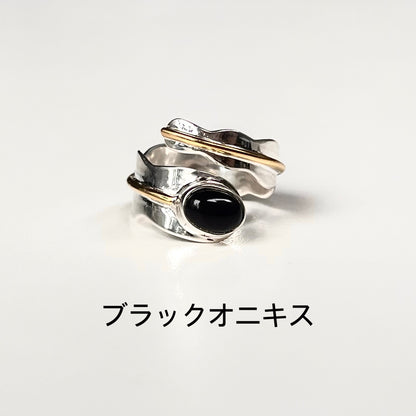 Silver925×Brass design ring