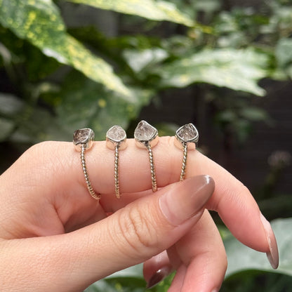Herkimer diamond ring 12