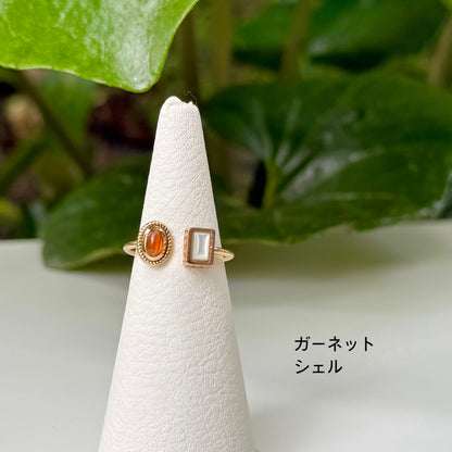 Brass 2stone ring 11
