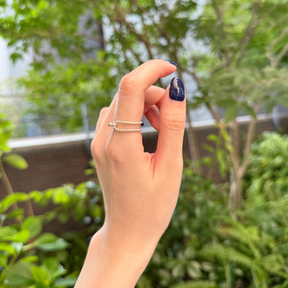 Silver925×Brass plain ring 27