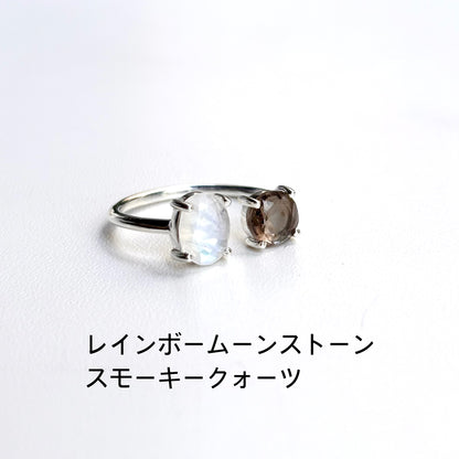 Silver925 2stone ring 16