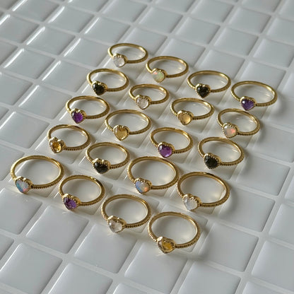 Brass Heart ring 1