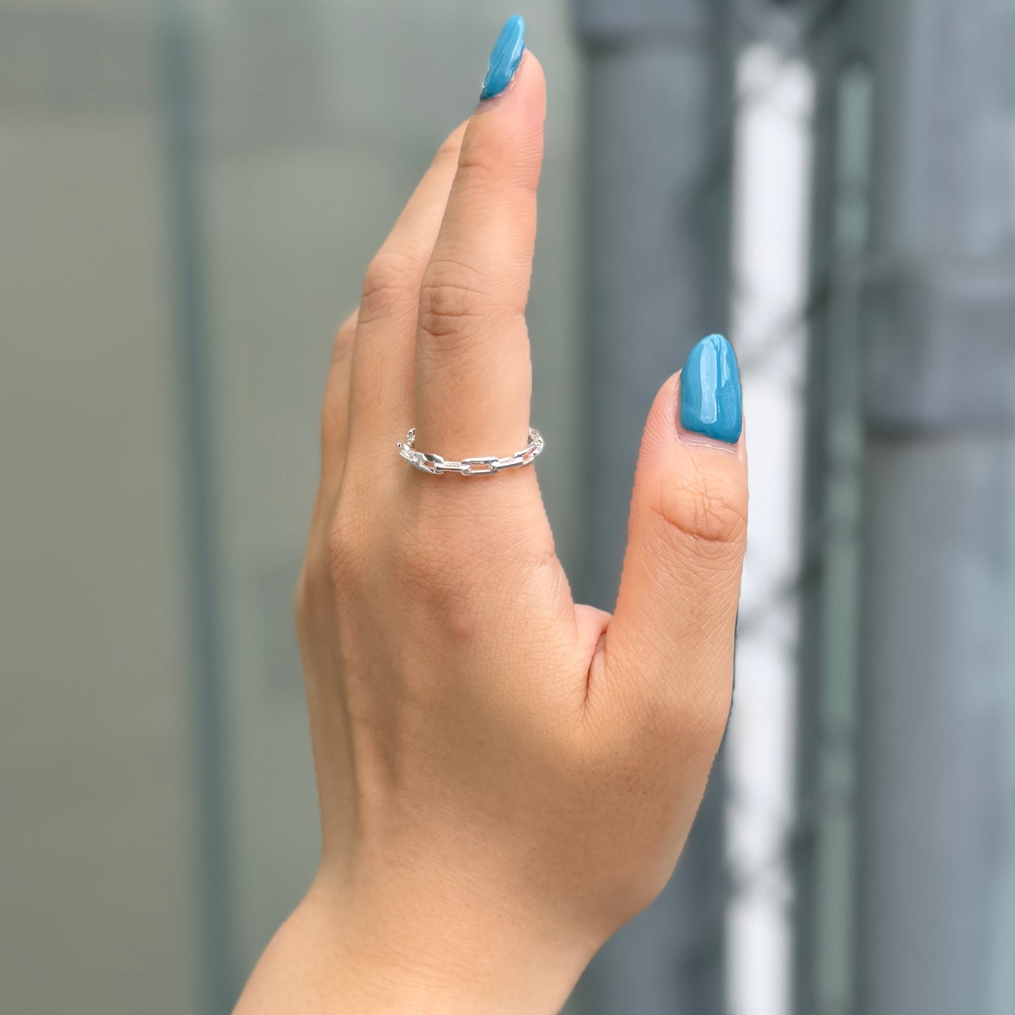 Silver925 plain ring 38