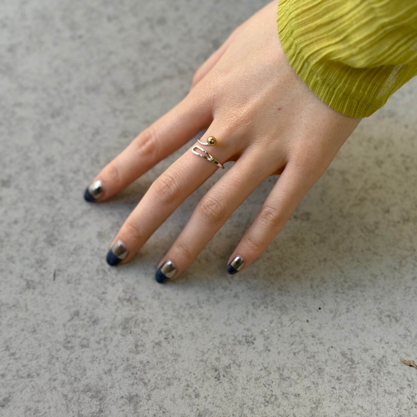 Mix plain ring 4〈Ball〉