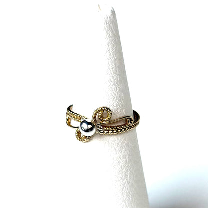 Silver925×brass plain ring 16