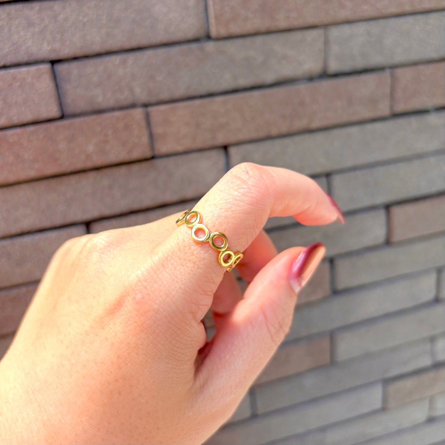 Brass plain ring 23