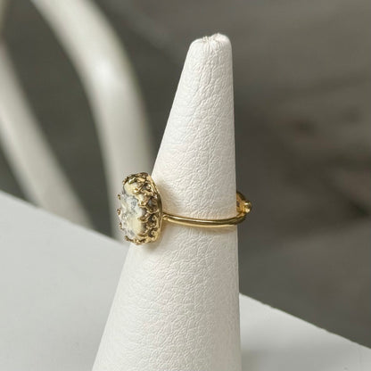 Brass design ring 13