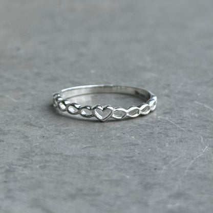 Heart plain ring 76