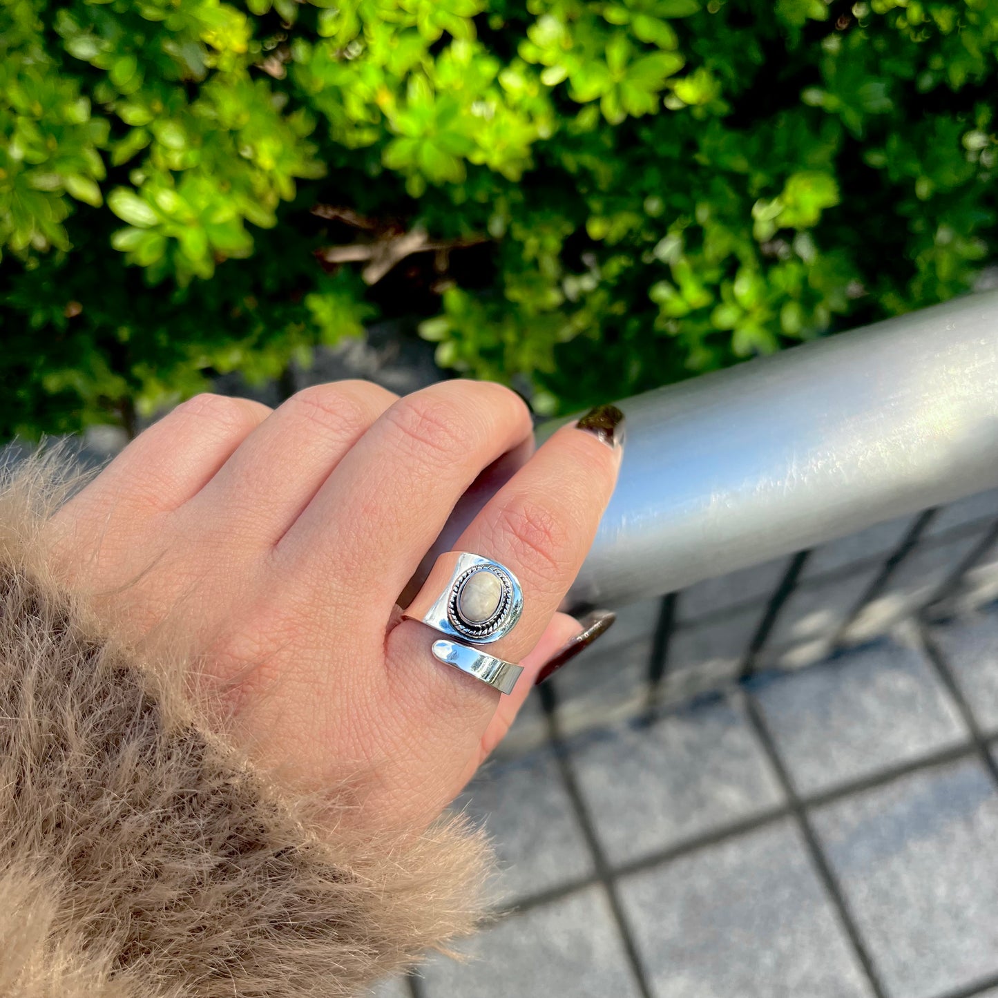 Silver925 design ring 57