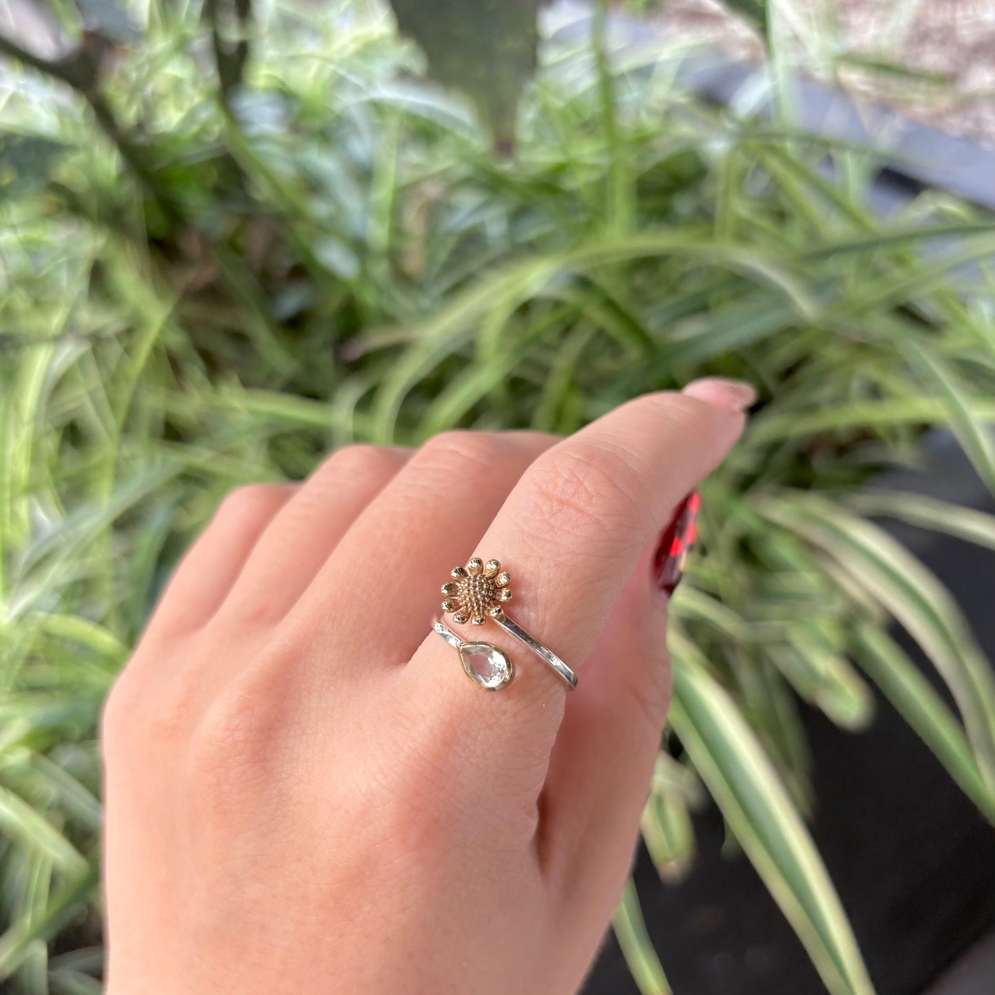 Flower design ring 21