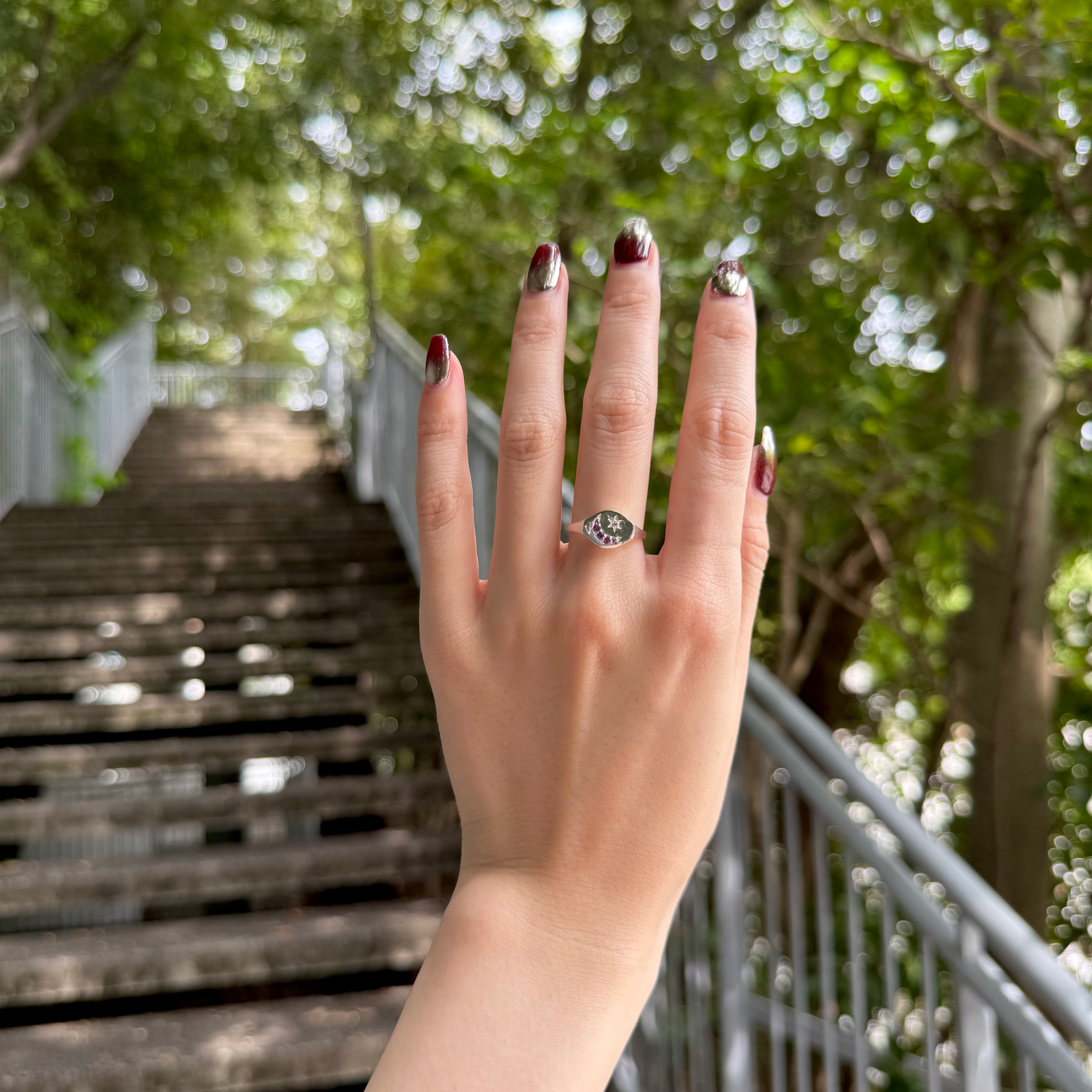 Moon＆Star design ring – Biju mam