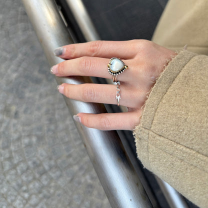 Silver925 plain ring〈I♡U〉