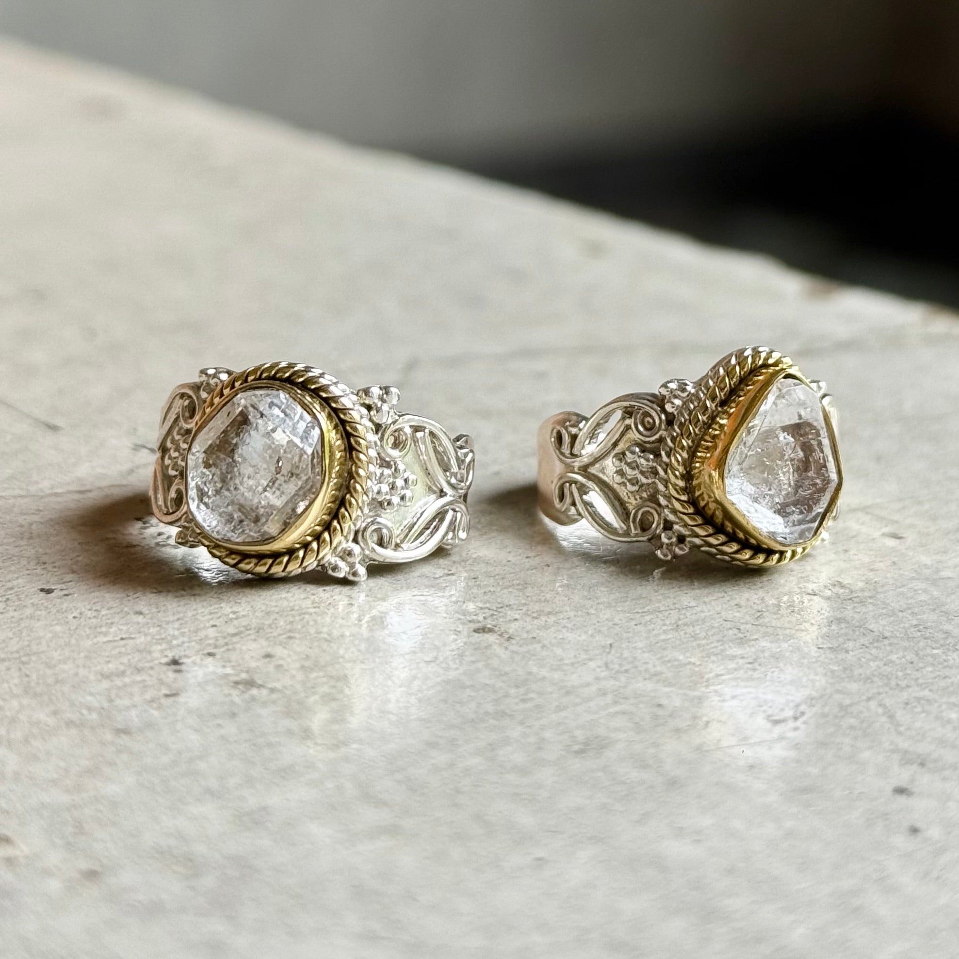 Herkimer Diamond ring 10 – Biju mam
