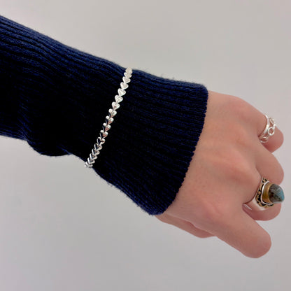 Silver925 chain  bracelet〈Heart〉