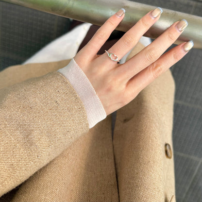Heart plain ring 72