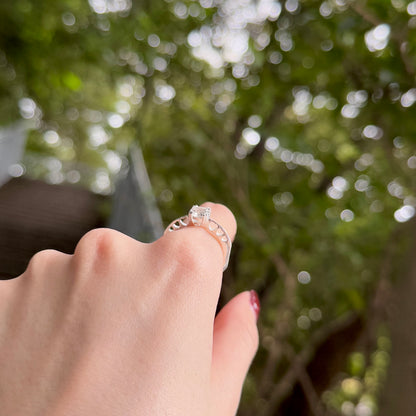 Heart design ring 〈Crystal〉