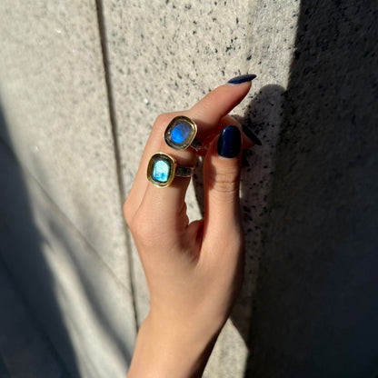 Silver925×Brass design ring 10