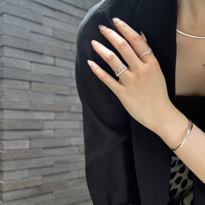 Silver925 plain ring 47