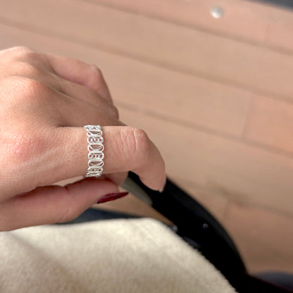 Moon plain ring 5