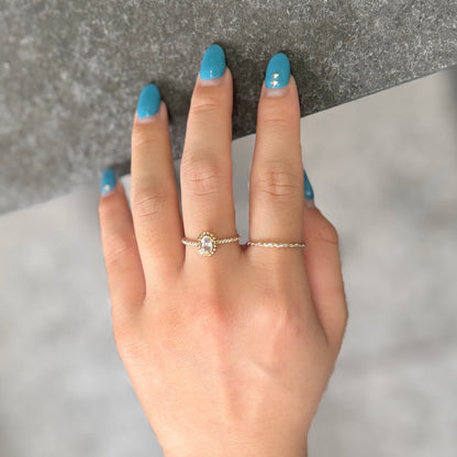 Silver925×Brass petit ring 3