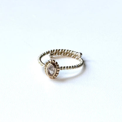 Silver925×Brass petit ring 3