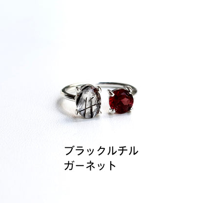 Silver925 2stone ring 16