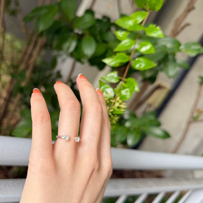 Silver925 2stone ring 1