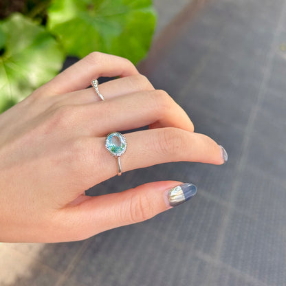 Silver925 1stone ring 8