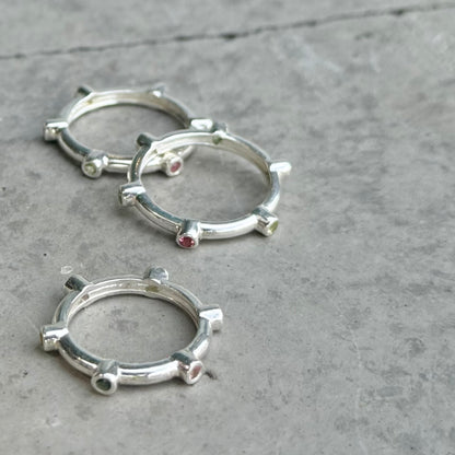 Multi tourmaline ring